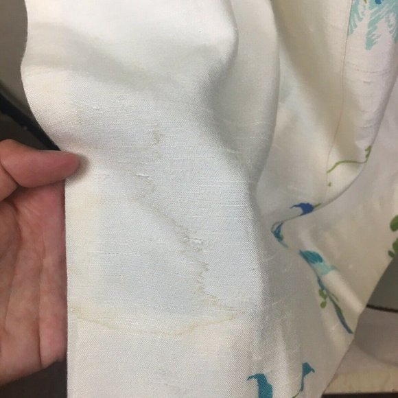 Hawaiian Casuals Stan Hicks Blue Cream dress k100 - Picture 10 of 10